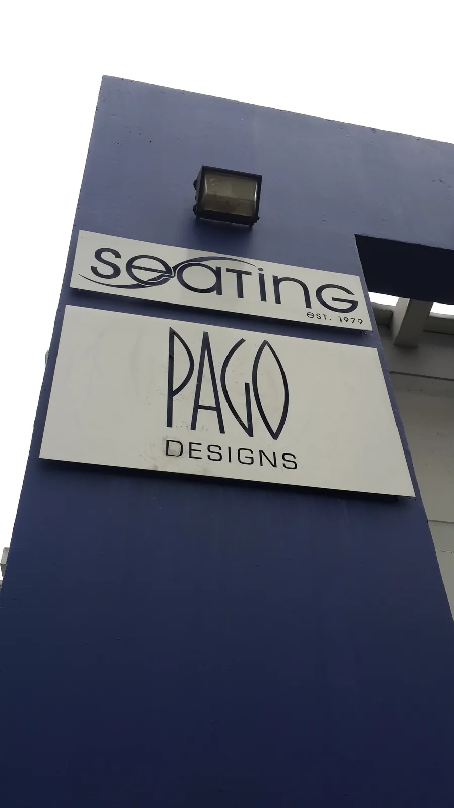 Custom metal signage installation